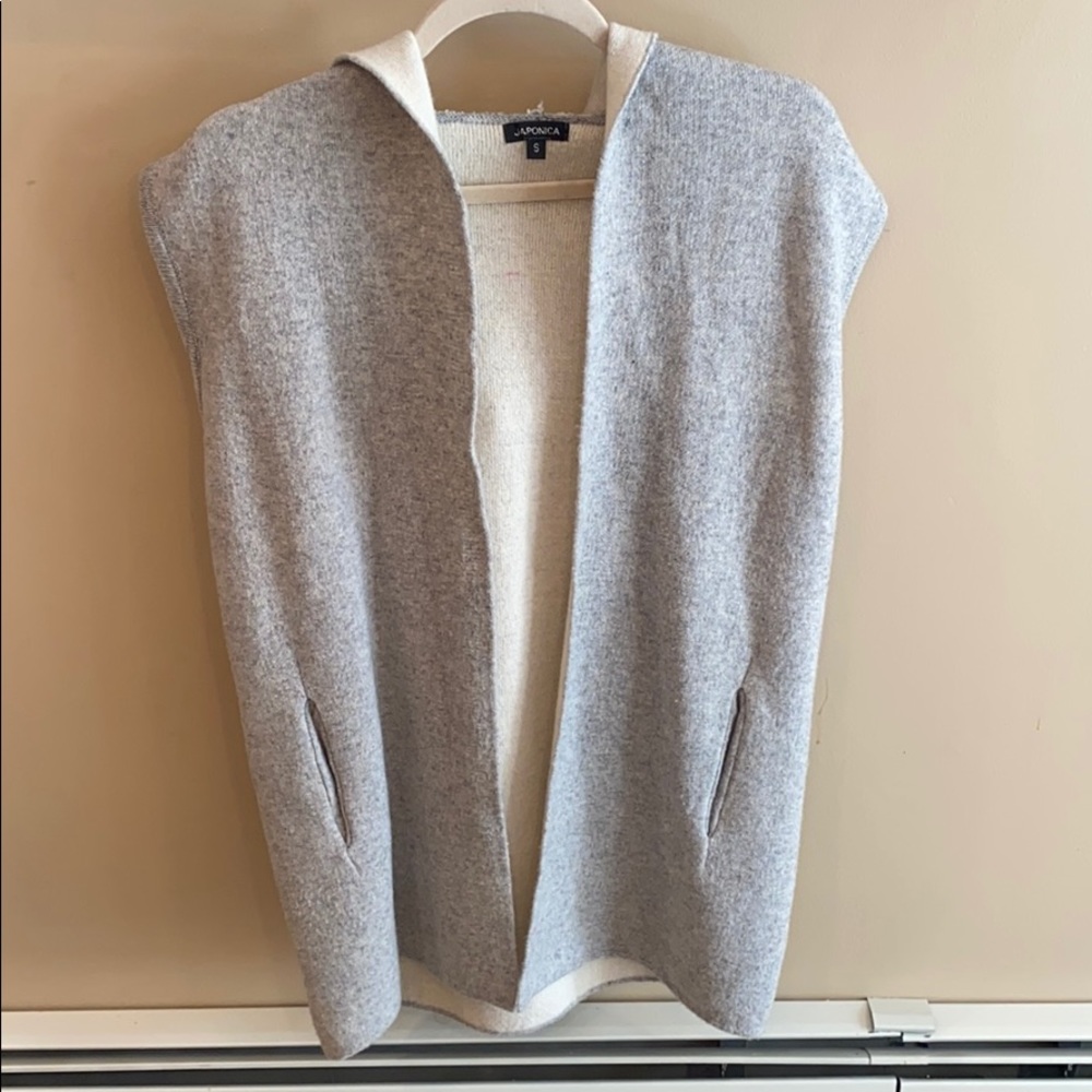 Japonica Grey Tank Hooded Vest Size Small